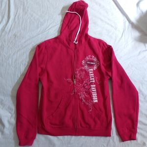 Harley-Davidson Full Zip Hoodie, Hoody, sz Medium